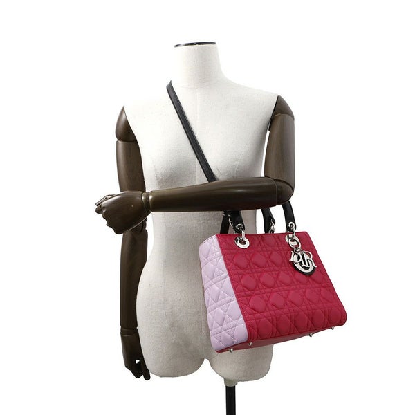 クリスチャン・ディオール ハンドバッグ レディディオール カナージュ M0550 Christian Dior LADY DIOR 2wayショルダー