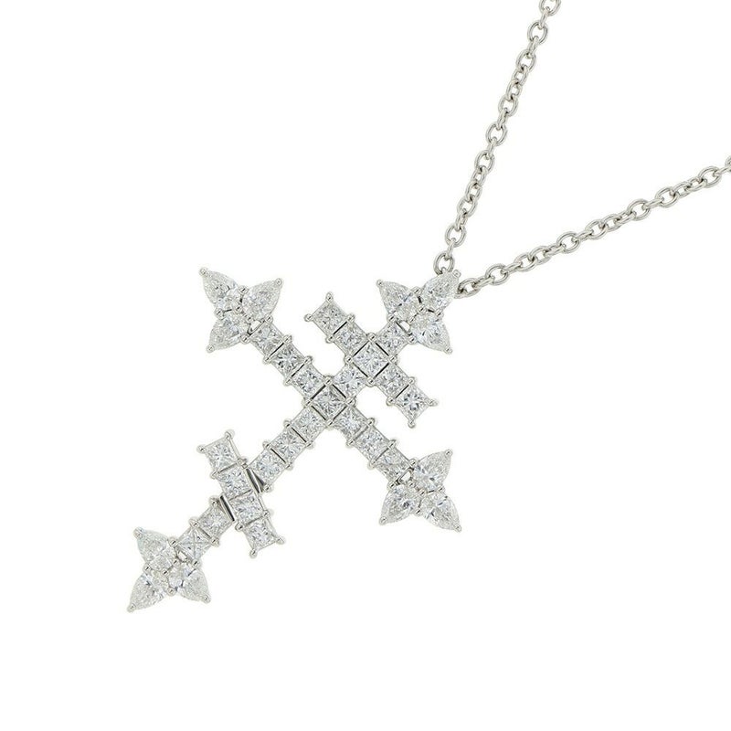 ハリーウィンストン ネックレス ロシアン・クロス・ペンダント ダイヤモンド Pt950プラチナ PEDPRESMRU HARRY WINSTON