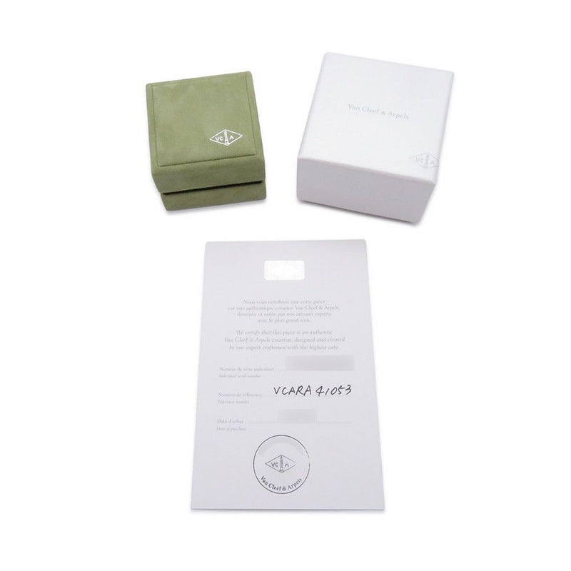 ヴァンクリーフ＆アーペル リング ヴィンテージアルハンブラ ダイヤ 0.06ct オニキス K18YG リングサイズ53 VCARA41000