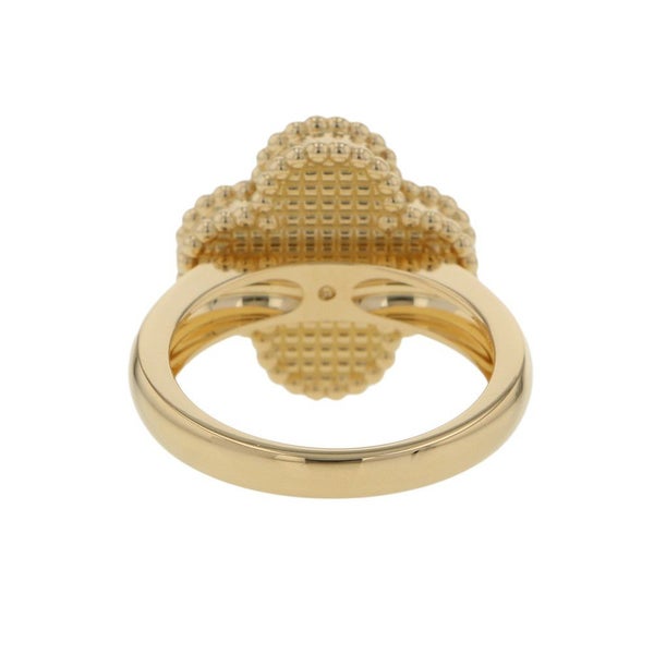 ヴァンクリーフ＆アーペル リング ヴィンテージアルハンブラ ダイヤ 0.06ct オニキス K18YG リングサイズ49 VCARA41000