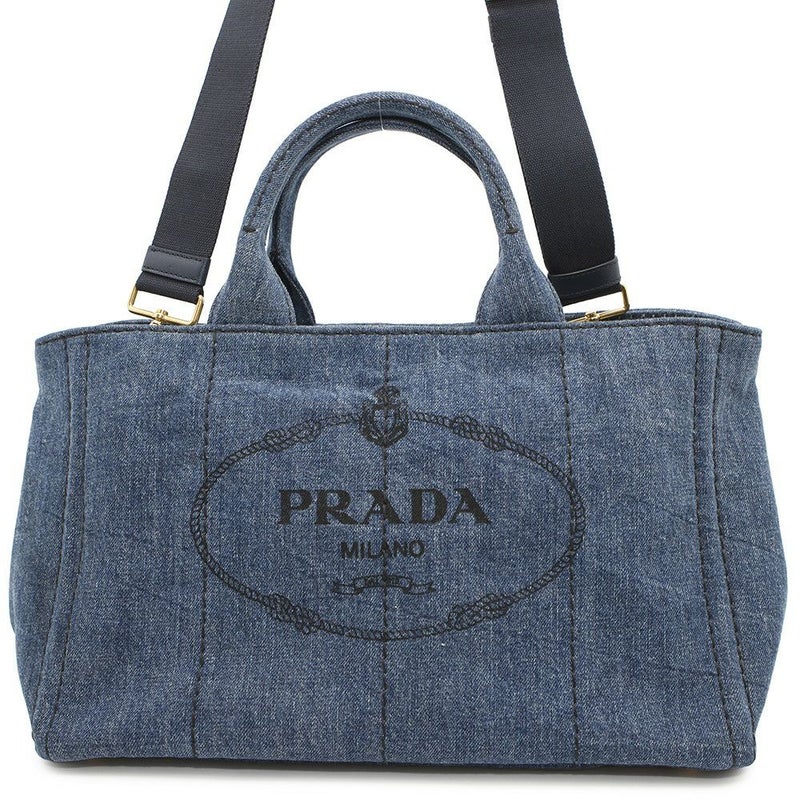 プラダ トートバッグ カナパ CANAPA デニム B2642B PRADA 2wayショルダーバッグ