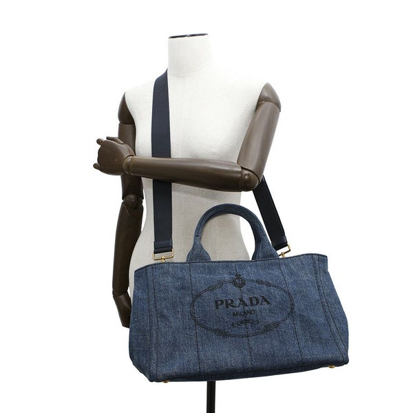プラダ トートバッグ カナパ CANAPA デニム B2642B PRADA 2wayショルダーバッグ