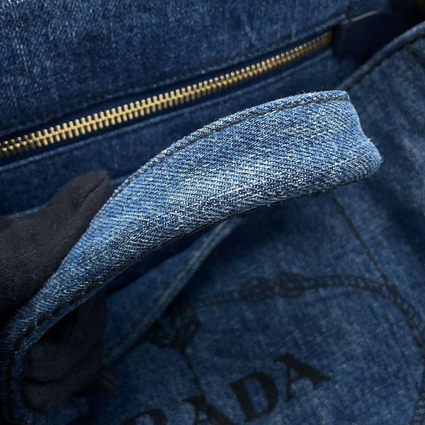 プラダ トートバッグ カナパ CANAPA デニム B2642B PRADA 2wayショルダーバッグ