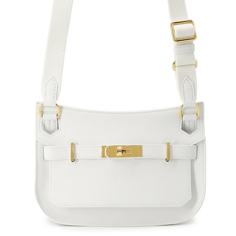 エルメス ジプシエール ミニ ニューホワイト/ゴールド金具 スイフト W刻印 HERMES バッグ 白