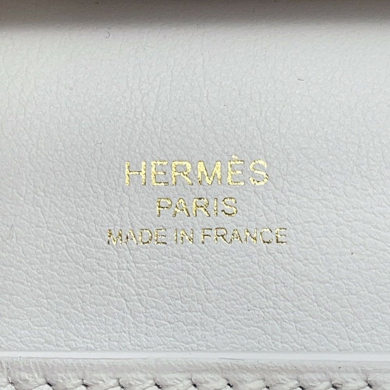 エルメス ジプシエール ミニ ニューホワイト/ゴールド金具 スイフト W刻印 HERMES バッグ 白