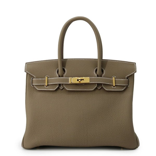 エルメス バーキン30 エトゥープ/ゴールド金具 トゴ W刻印 HERMES Birkin ハンドバッグ