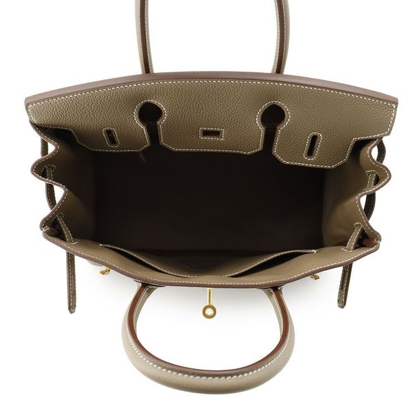 エルメス バーキン30 エトゥープ/ゴールド金具 トゴ W刻印 HERMES Birkin ハンドバッグ