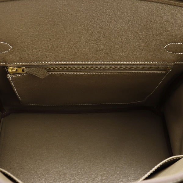 エルメス バーキン30 エトゥープ/ゴールド金具 トゴ W刻印 HERMES Birkin ハンドバッグ