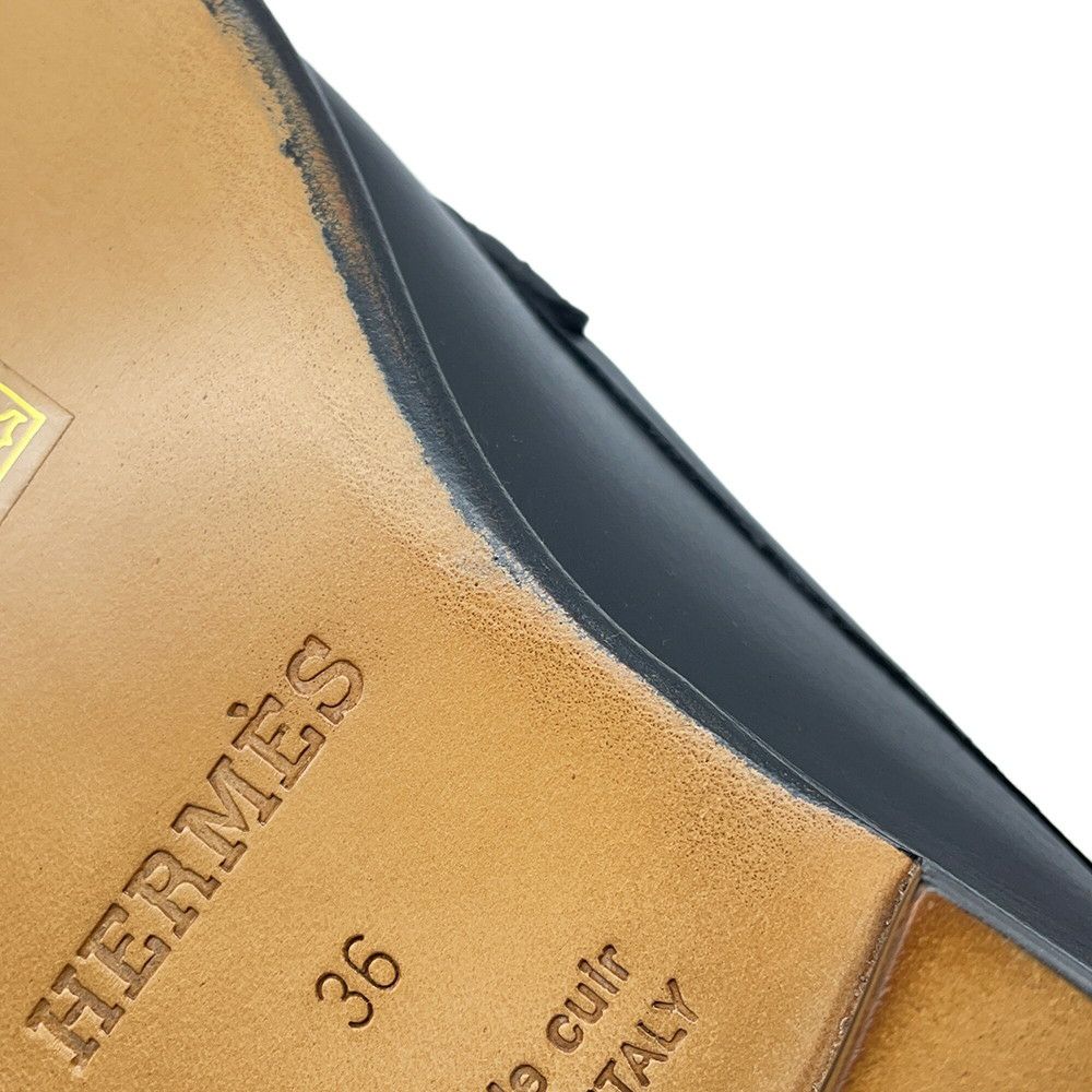 エルメス ローファー モカシン ケネディ レザー レディースサイズ36