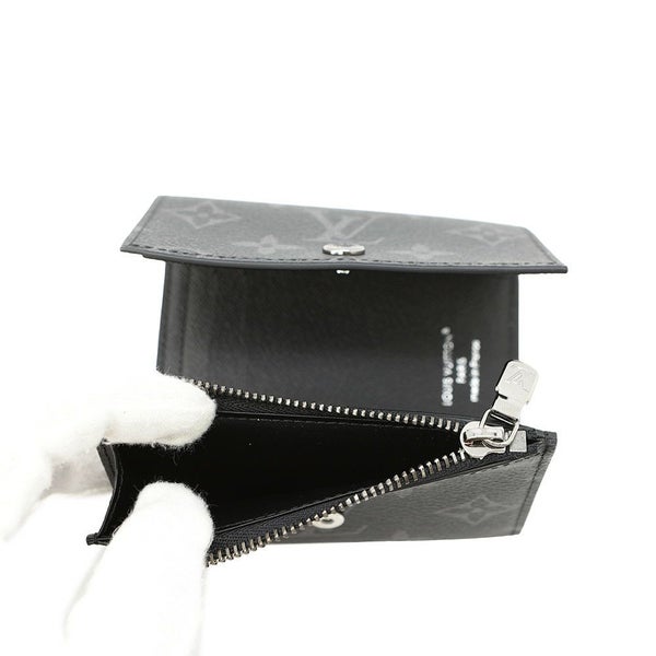 ルイヴィトン 三つ折り財布 モノグラム・エクリプス ヴィクター・ウォレット M12598 ヴィトン ブラック 黒