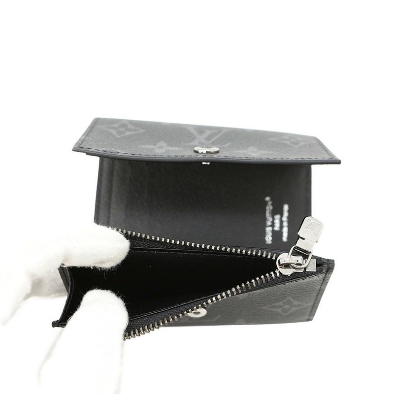 ルイヴィトン 三つ折り財布 モノグラム・エクリプス ヴィクター・ウォレット M12598 ヴィトン ブラック 黒