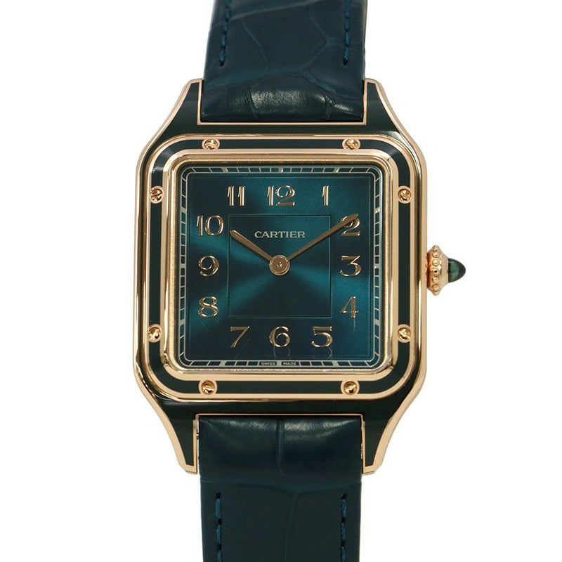 カルティエ サントス デュモン LM WGSA0098 Cartier 腕時計 ブルー文字盤