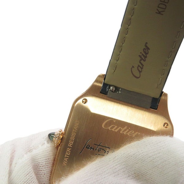 カルティエ サントス デュモン LM WGSA0098 Cartier 腕時計 ブルー文字盤