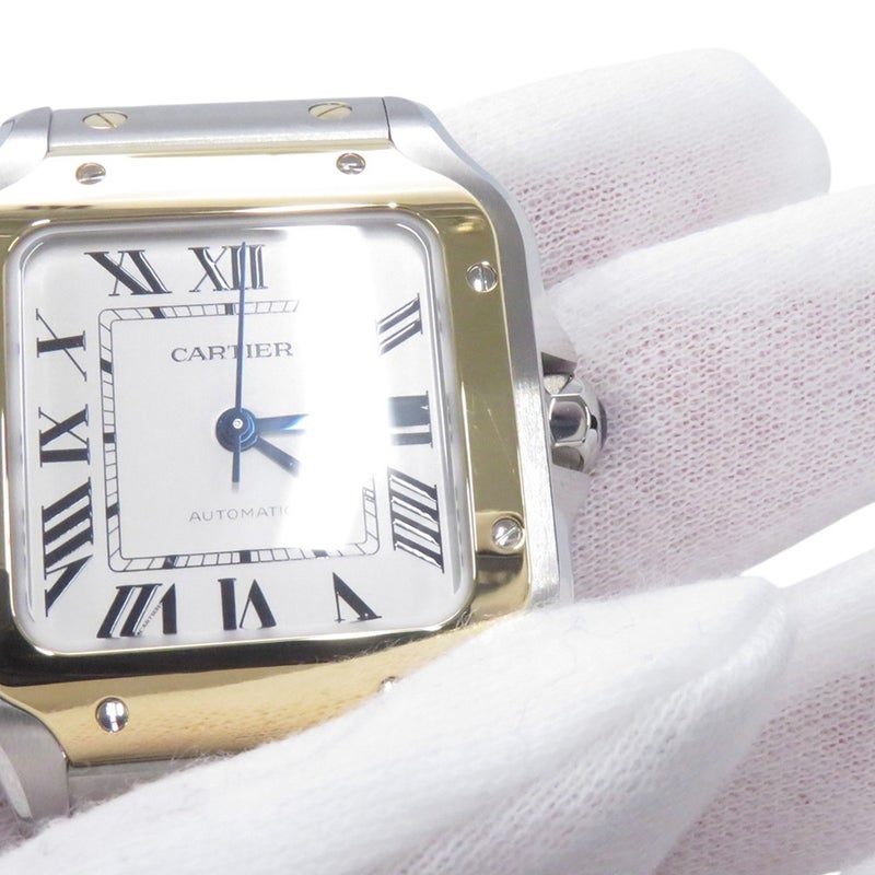 カルティエ サントス ドゥ カルティエ MM W2SA0016 Cartier 腕時計 オパライン文字盤