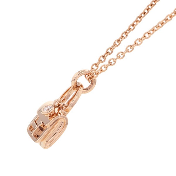 エルメス ネックレス アミュレット コンスタンス ダイヤモンド 1P 0.04ct K18PGピンクゴールド HERMES ジュエリー
