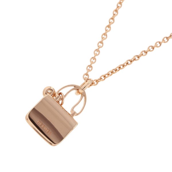 エルメス ネックレス アミュレット コンスタンス ダイヤモンド 1P 0.04ct K18PGピンクゴールド HERMES ジュエリー