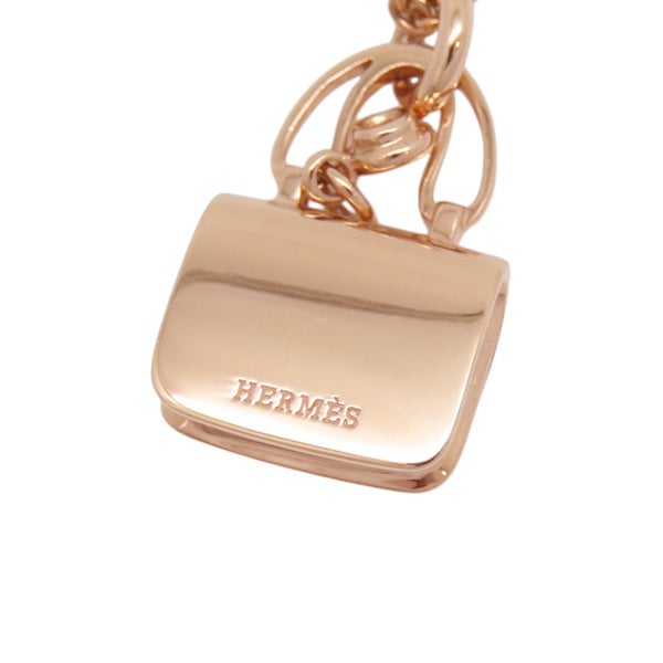 エルメス ネックレス アミュレット コンスタンス ダイヤモンド 1P 0.04ct K18PGピンクゴールド HERMES ジュエリー