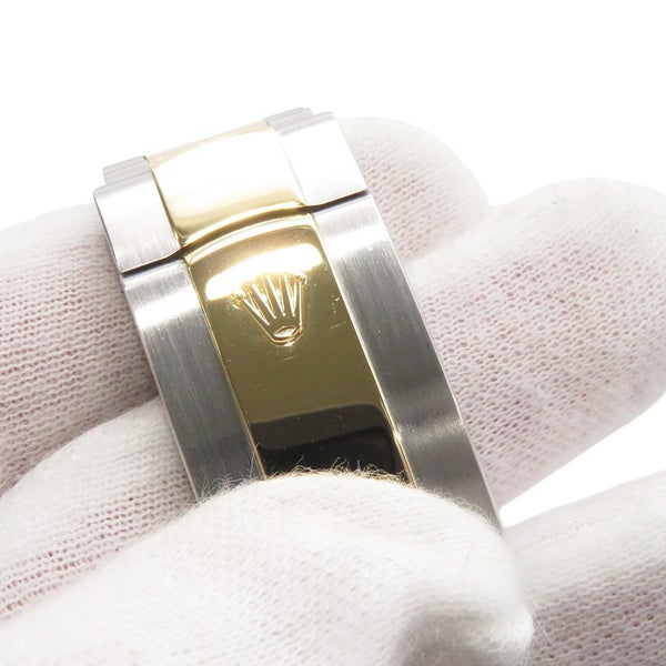 ロレックス デイトジャスト 41 SS/K18YG 126303G ROLEX 腕時計 黒文字盤 10Pダイヤ