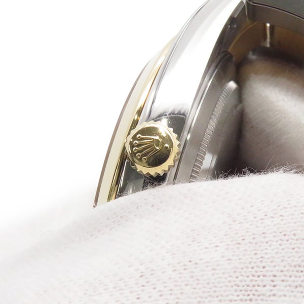 ロレックス デイトジャスト 41 SS/K18YG 126303G ROLEX 腕時計 黒文字盤 10Pダイヤ