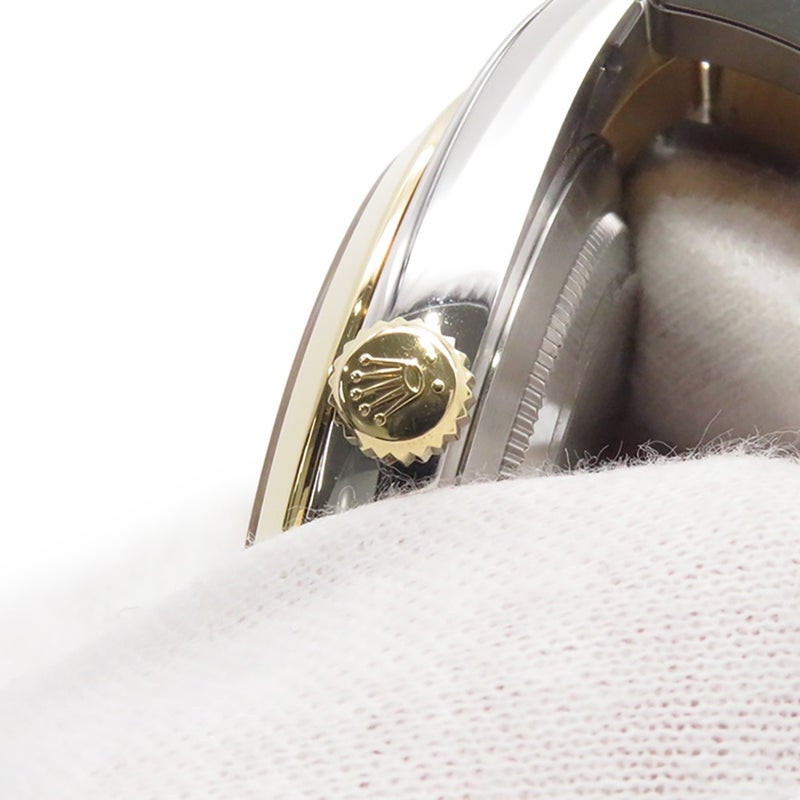 ロレックス デイトジャスト 41 SS/K18YG 126303G ROLEX 腕時計 黒文字盤 10Pダイヤ