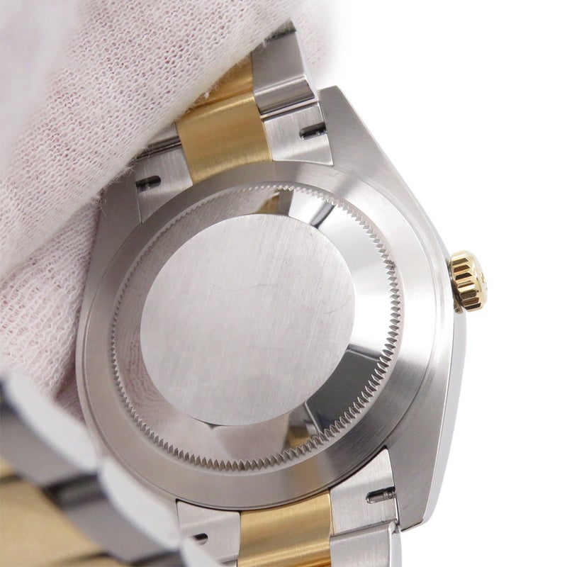ロレックス デイトジャスト 41 SS/K18YG 126303G ROLEX 腕時計 黒文字盤 10Pダイヤ