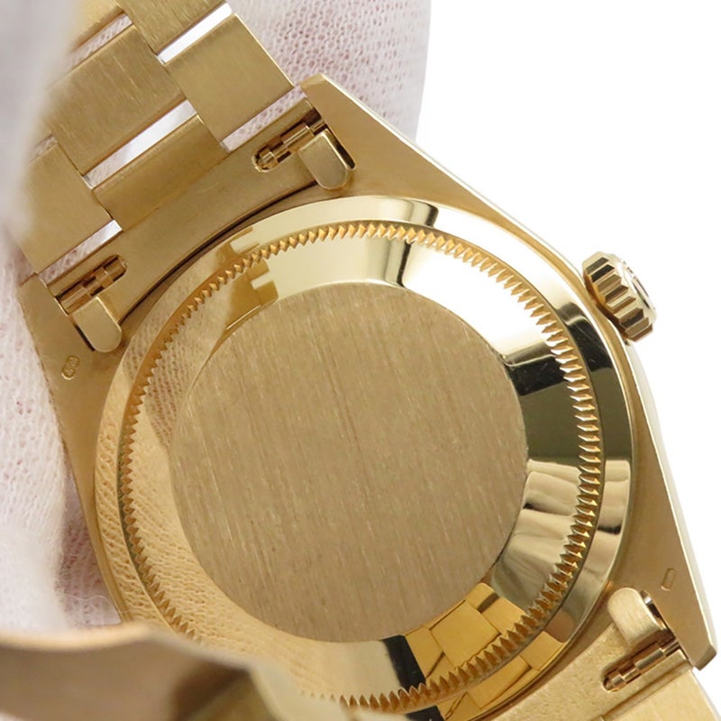 ロレックス デイデイト ダイヤベゼル K18YG R番 18348A ROLEX 腕時計 シャンパン文字盤 8Pダイヤ 2Pバゲットダイヤ