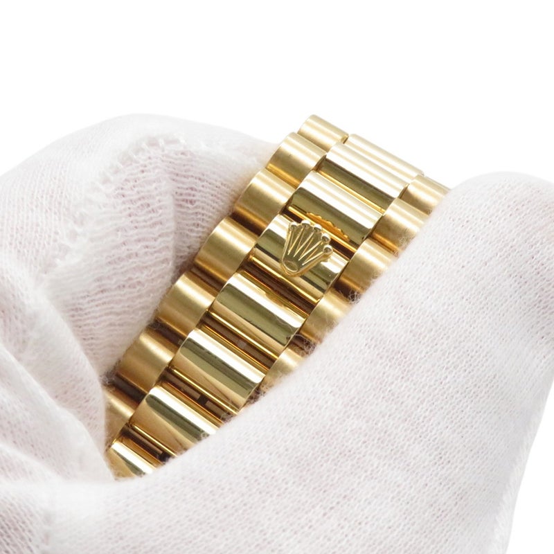 ロレックス デイデイト ダイヤベゼル K18YG R番 18348A ROLEX 腕時計 シャンパン文字盤 8Pダイヤ 2Pバゲットダイヤ