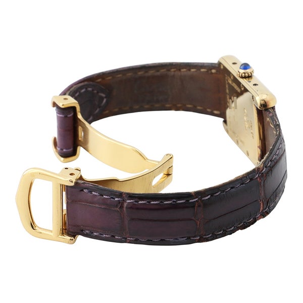 カルティエ マスト タンク ヴェルメイユ 2003年クリスマス限定 SM W1017554 Cartier 腕時計 パープル文字盤