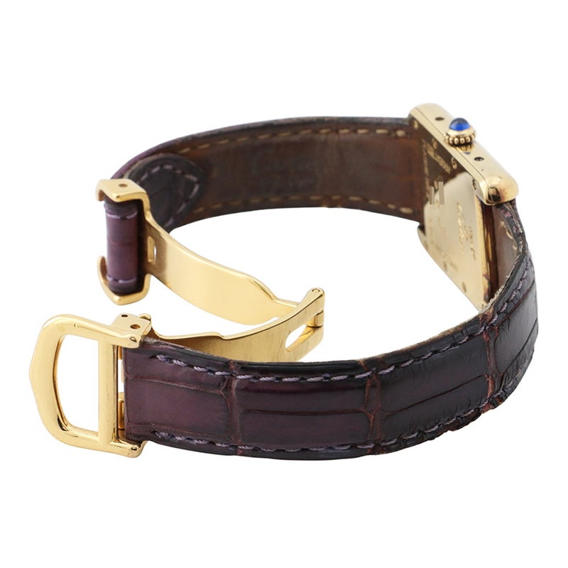 カルティエ マスト タンク ヴェルメイユ 2003年クリスマス限定 SM W1017554 Cartier 腕時計 パープル文字盤