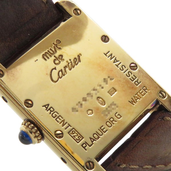 カルティエ マスト タンク ヴェルメイユ 2003年クリスマス限定 SM W1017554 Cartier 腕時計 パープル文字盤