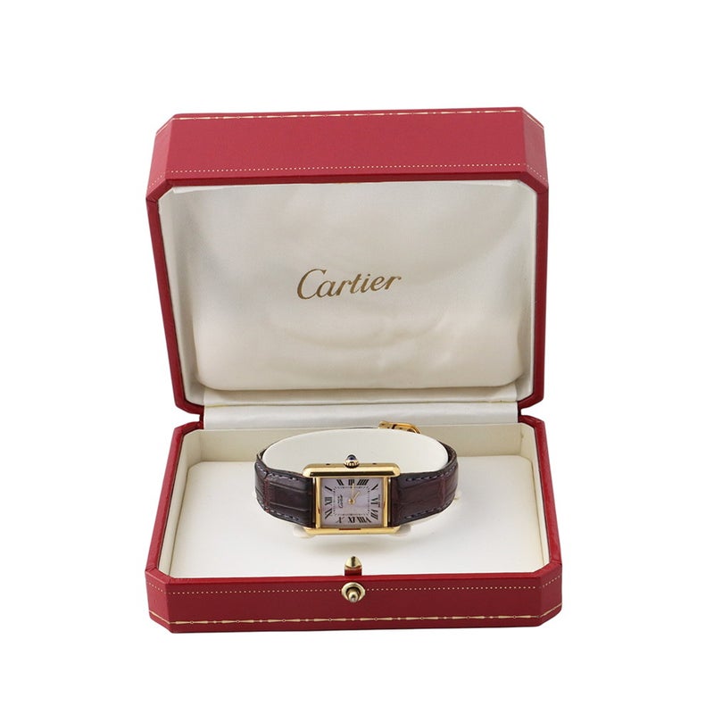 カルティエ マスト タンク ヴェルメイユ 2003年クリスマス限定 SM W1017554 Cartier 腕時計 パープル文字盤