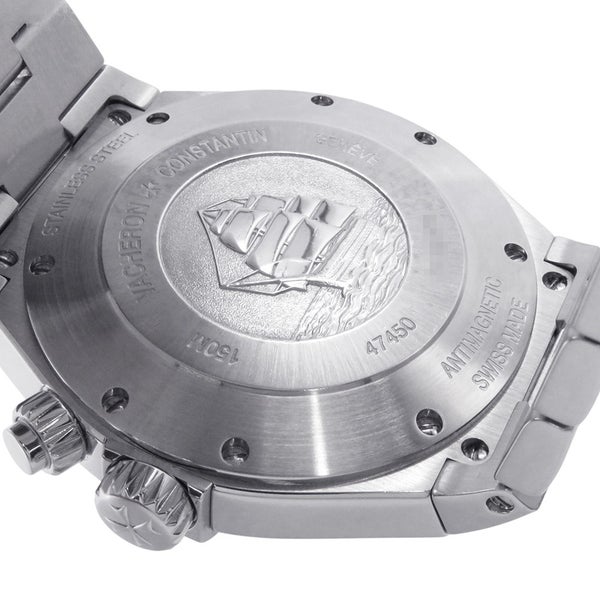 ヴァシュロンコンスタンタンオーヴァーシーズ デュアルタイム 47450/B01A VACHERON CONSTANTIN 腕時計 黒文字盤