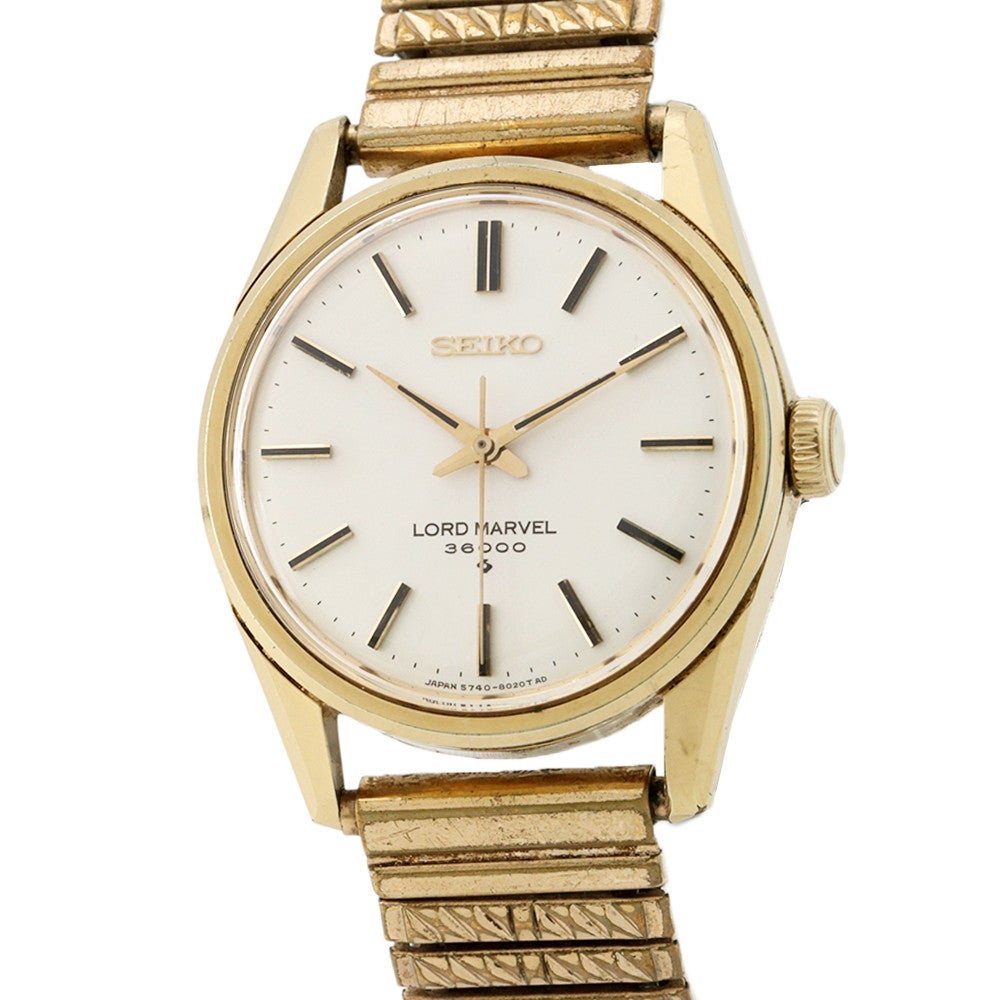 セイコー ロードマーベル36000 5740-8000 SEIKO 腕時計 シルバー文字盤