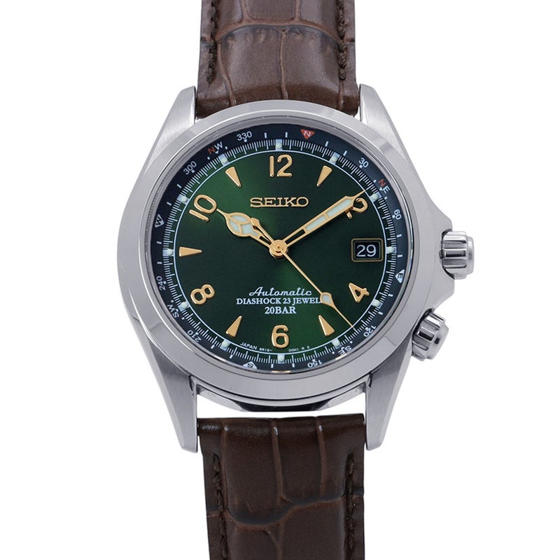セイコー アルピニスト SARB017 SEIKO 腕時計 グリーン文字盤