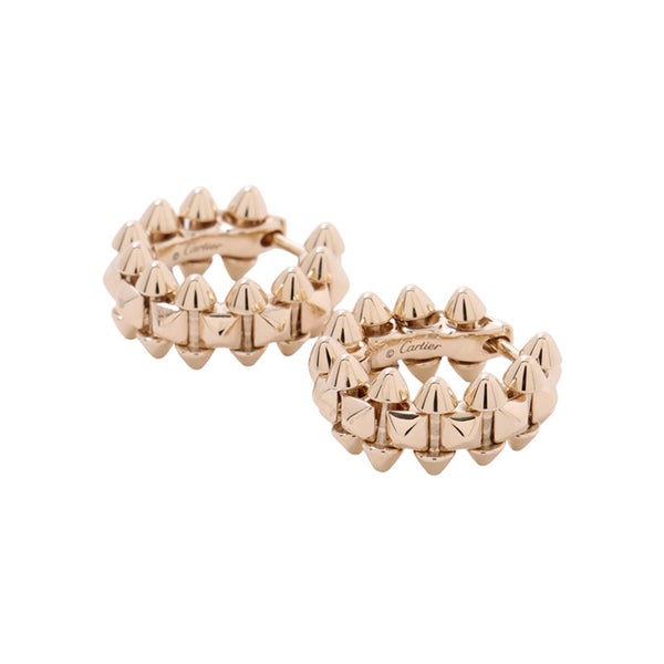 カルティエ ピアス クラッシュ ドゥ カルティエ フープ ミニモデル K18PGピンクゴールド B8301520 Cartier イヤリング