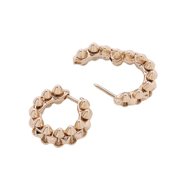 カルティエ ピアス クラッシュ ドゥ カルティエ フープ ミニモデル K18PGピンクゴールド B8301520 Cartier イヤリング