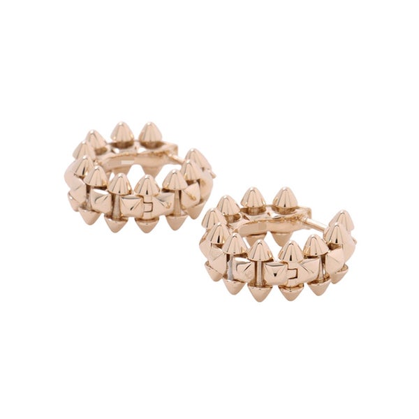 カルティエ ピアス クラッシュ ドゥ カルティエ フープ ミニモデル K18PGピンクゴールド B8301520 Cartier イヤリング