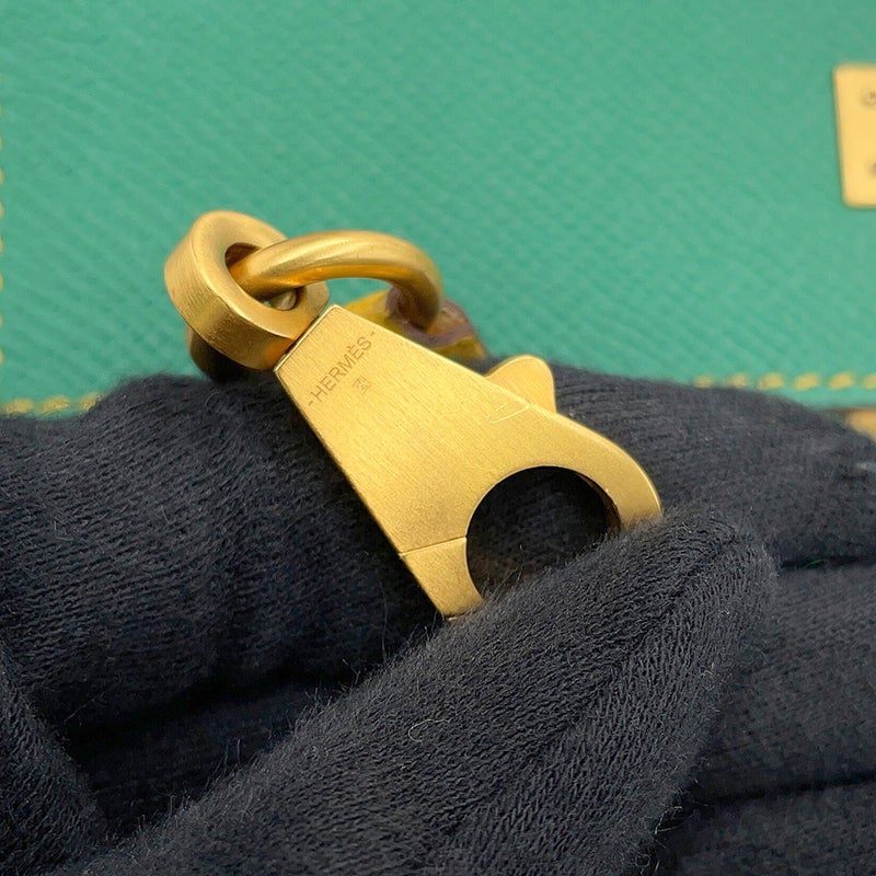 エルメス ハンドバッグ ケリー25 外縫い カクタス/ジョーヌドール/ゴールド金具 エプソン D刻印 HERMES Kelly 2way SPO