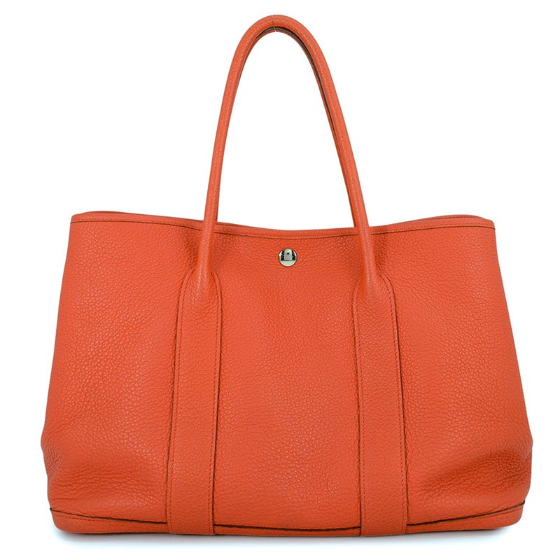 エルメス トートバッグ ガーデンパーティPM ブーゲンビリア/シルバー金具 ネゴンダ T刻印 HERMES Garden Party