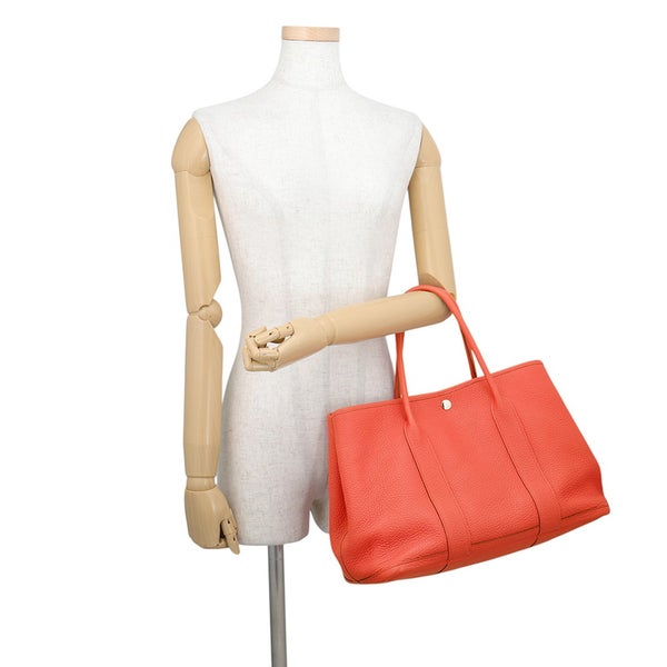 エルメス トートバッグ ガーデンパーティPM ブーゲンビリア/シルバー金具 ネゴンダ T刻印 HERMES Garden Party