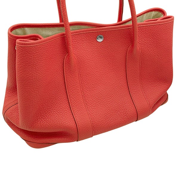 エルメス トートバッグ ガーデンパーティPM ブーゲンビリア/シルバー金具 ネゴンダ T刻印 HERMES Garden Party