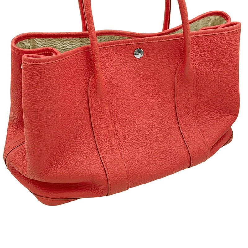 エルメス トートバッグ ガーデンパーティPM ブーゲンビリア/シルバー金具 ネゴンダ T刻印 HERMES Garden Party