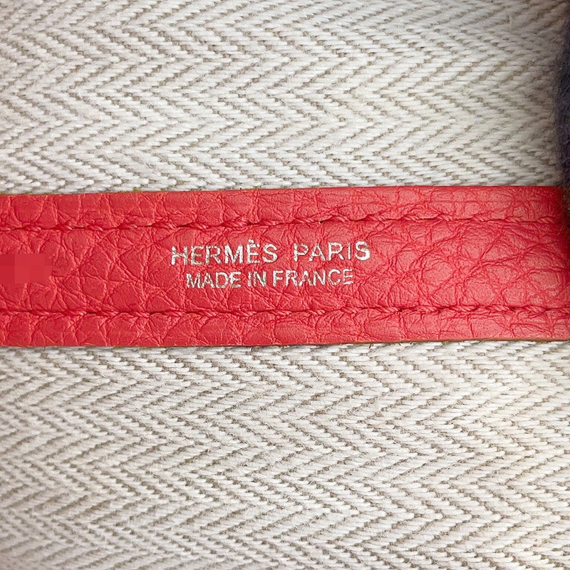 エルメス トートバッグ ガーデンパーティPM ブーゲンビリア/シルバー金具 ネゴンダ T刻印 HERMES Garden Party