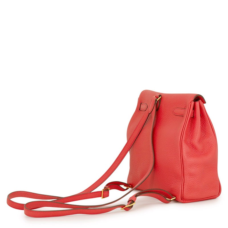 エルメス リュック ケリーアドPM ルージュピヴォワンヌ/ゴールド金具 トゴ D刻印 HERMES バッグ