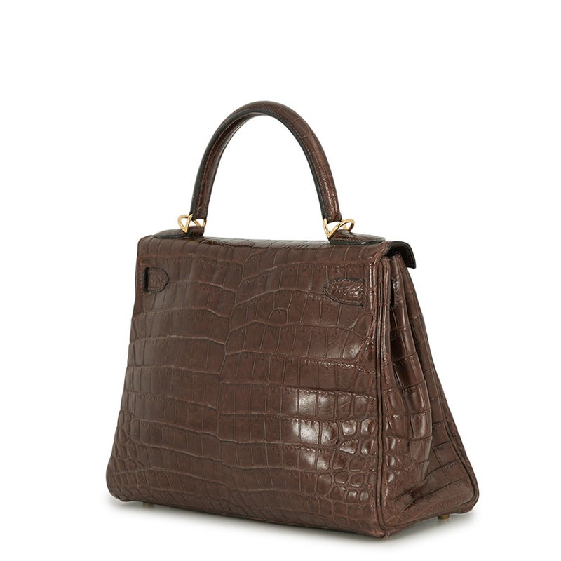 エルメス ハンドバッグ ケリー28 内縫い グリエレファント/ゴールド金具 ニロティカス □E刻印 HERMES Kelly 2wayバッグ