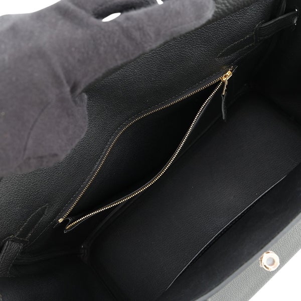 エルメス バーキン30 ブラック/ピンクゴールド金具 トゴ D刻印 HERMES Birkin ハンドバッグ 黒