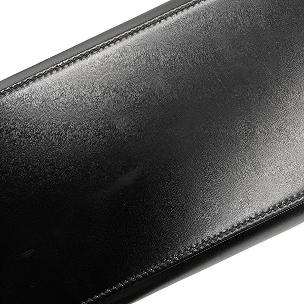 エルメス ハンドバッグ ケリー32 外縫い ブラック/シルバー金具 ボックスカーフ □H刻印 ２wayショルダー 黒