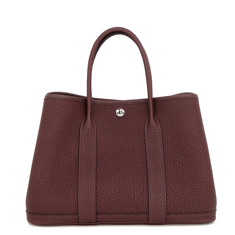 エルメス トートバッグ ガーデンパーティTPM ルージュセリエ/シルバー金具 ネゴンダ K刻印 HERMES Garden Party