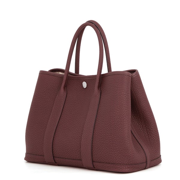 エルメス トートバッグ ガーデンパーティTPM ルージュセリエ/シルバー金具 ネゴンダ K刻印 HERMES Garden Party