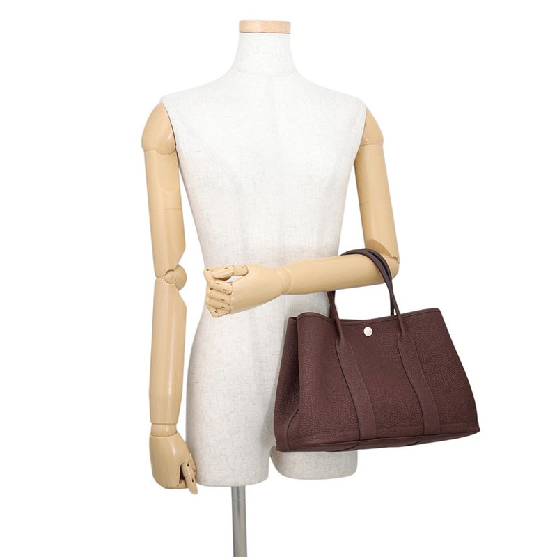 エルメス トートバッグ ガーデンパーティTPM ルージュセリエ/シルバー金具 ネゴンダ K刻印 HERMES Garden Party